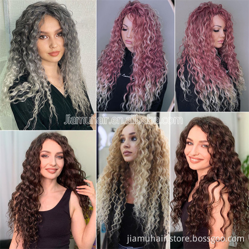 Ocean Wave Braiding Hair Extensions Crochet Braids Synthetic Hair Hawaii Afro Curly Hair Ombre Blonde Water Wave Braid